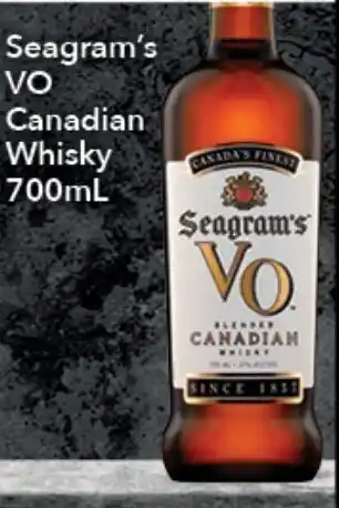 Ritchies Seagram's VO Canadian Whisky 700ml offer