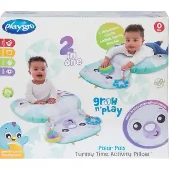 BIG W New playgro polar pals tummy time activity pillow offer