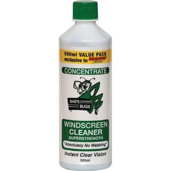 SuperCheap Auto Bar's bugs 500ml windscreen cleaner offer