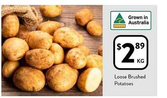 Foodworks Loose brushed potatoes offer
