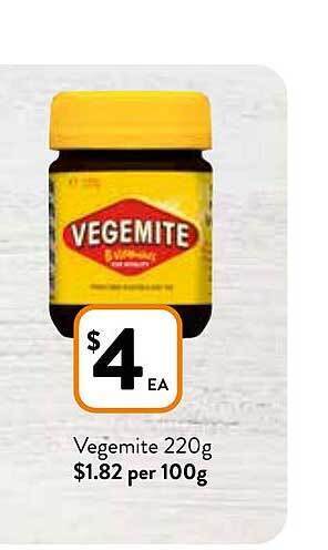 Foodworks Vegemite 220g offer