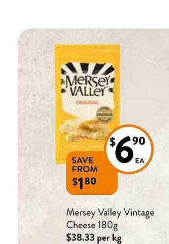 Foodworks Mersey valley vintage cheese offer