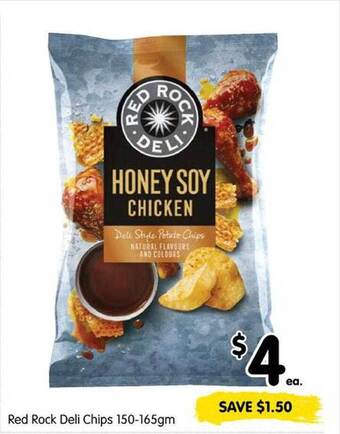 Spar Red rock deli chips 150-165gm offer