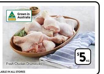 Foodworks Fresh chicken drumsticks offer