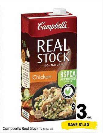 Spar Campbell's real stock offer