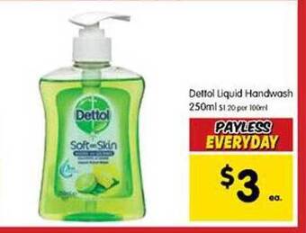Spar Dettol liquid handwash 250ml offer