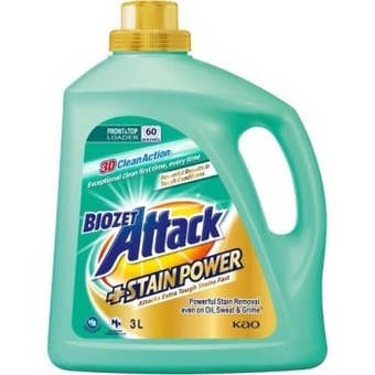 BIG W Biozet attack plus stain power liquid laundry detergent 3l offer