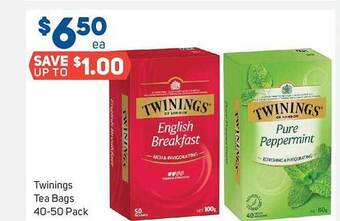 Foodland Twinings tea bags offer