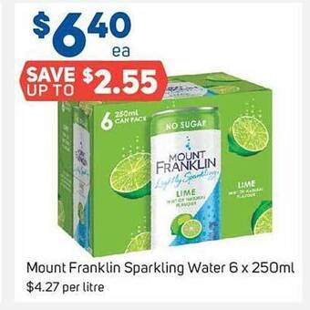Foodland Mount franklin sparkling water offer