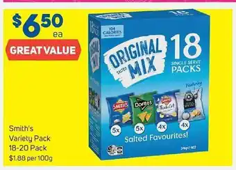 Foodland Smith's variety pack offer