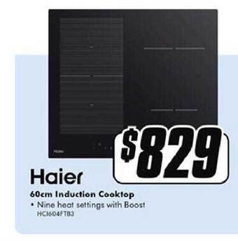 The Good Guys Haier 60cm induction cooktop offer