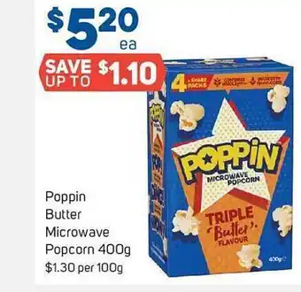 Foodland Poppin butter microwave popcorn offer