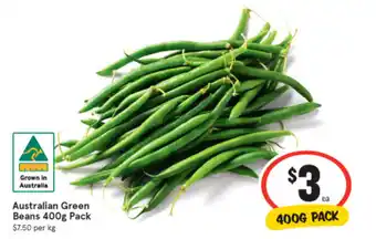 IGA Australian Green Beans 400g Pack offer
