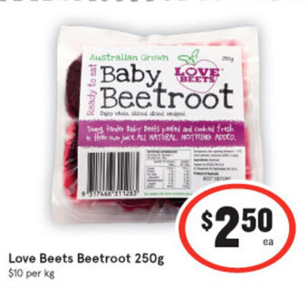 IGA Love Beets Beetroot 250g offer