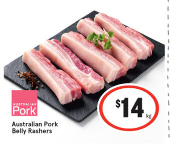IGA Australian Pork Belly Rashers offer