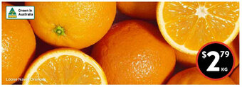 Foodworks Loose Navel Oranges per kg offer