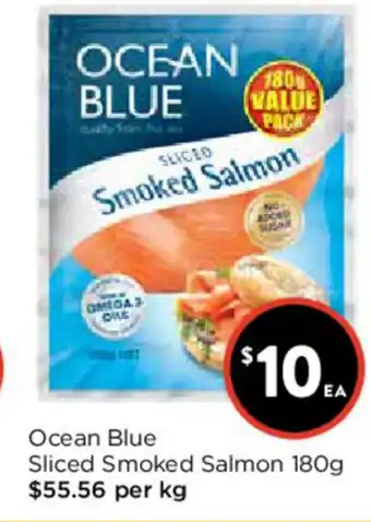 Foodworks Ocean Blue Sliced Smoked Salmon 180g offer