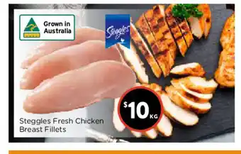Foodworks Steggles Fresh Chicken Breast Fillets per kg offer