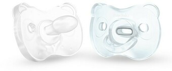 BIG W Medela Baby Soft Silicone Soother 0-6 month 2 Pack - Blue/White offer
