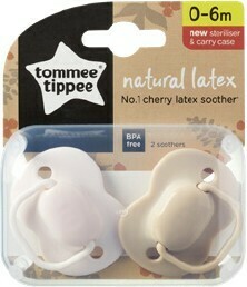 BIG W Tommee Tippee Natural Latex Cherry Soothers 0-6m 2 Pack offer