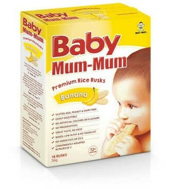 BIG W Baby Mum Mum Rice Rusks - Banana offer