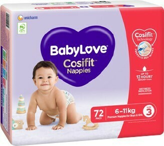 Baby Love Jumbo Cosifit Nappies Crawler 72