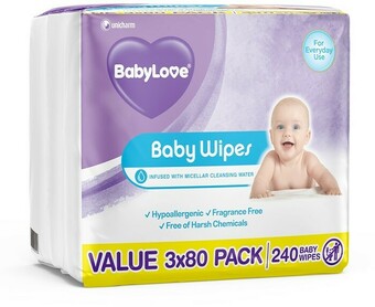 BIG W Babylove 240-Pack Wipes offer