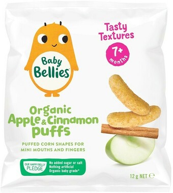 BIG W Little Bellies Apple & Cinnamon Puffs 12g offer