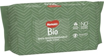 BIG W Huggies 64-Pack Biodegradable Wipes offer