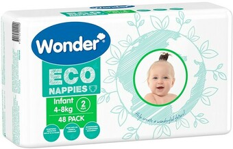 BIG W Wonder Eco Nappies - Infant 48 Pack offer