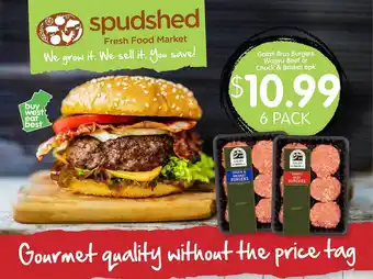 Spudshed Galati bros burgers wagyu beef or chuck & brisket offer