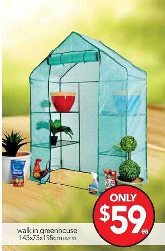 Cheap as Chips Walk in greenhouse offer