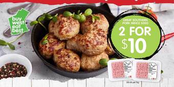 Spudshed Great southern pork mince offer
