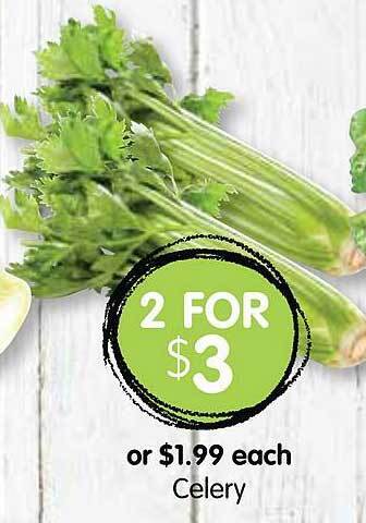 Spudshed Celery offer