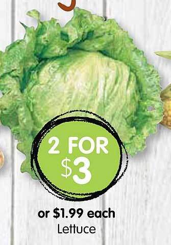 Spudshed Lettuce offer