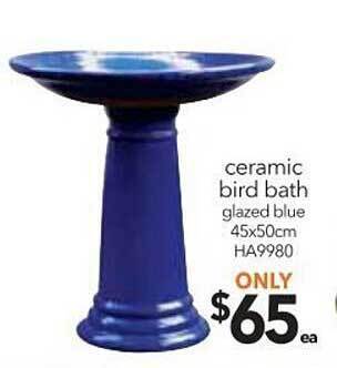 Ceramic bird bath
