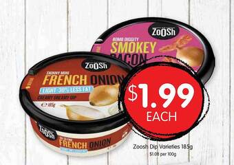 Spudshed Zoosh dip offer