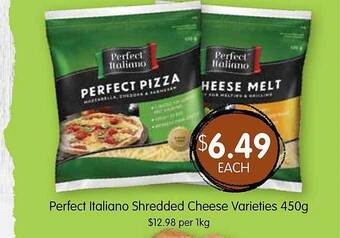 Perfect italiano shredded cheese