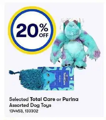 BIG W Total care or purina dog toys offer