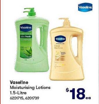 BIG W Vaseline moisturising lotions 1.5-litre offer