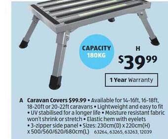 ALDI Caravan covers offer