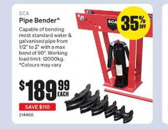 SuperCheap Auto Sca pipe bender offer