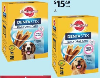 ALDI Pedigree Dentastix 28pk offer