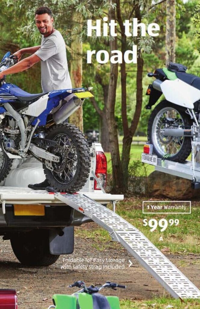 Motorcycle Folding Single Ramp offer at ALDI