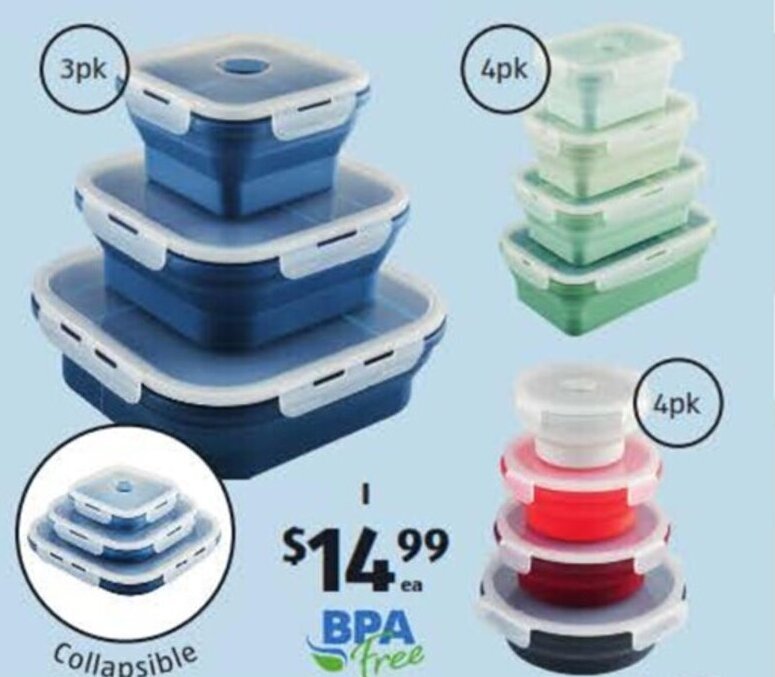 Collapsible Food Containers offer at ALDI