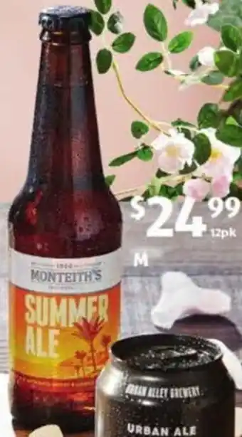 ALDI Monteith's Summer Ale 12 x 330 ml offer
