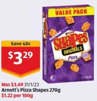 Arnott's Pizza Shapes 270g