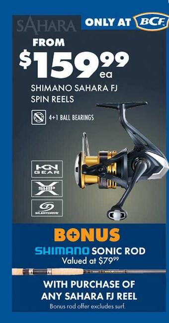 Shimano sahara fj spin reels