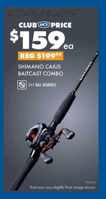 BCF Shimano caius baitcast combo offer
