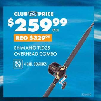 BCF Shimano tld25 overhead combo offer